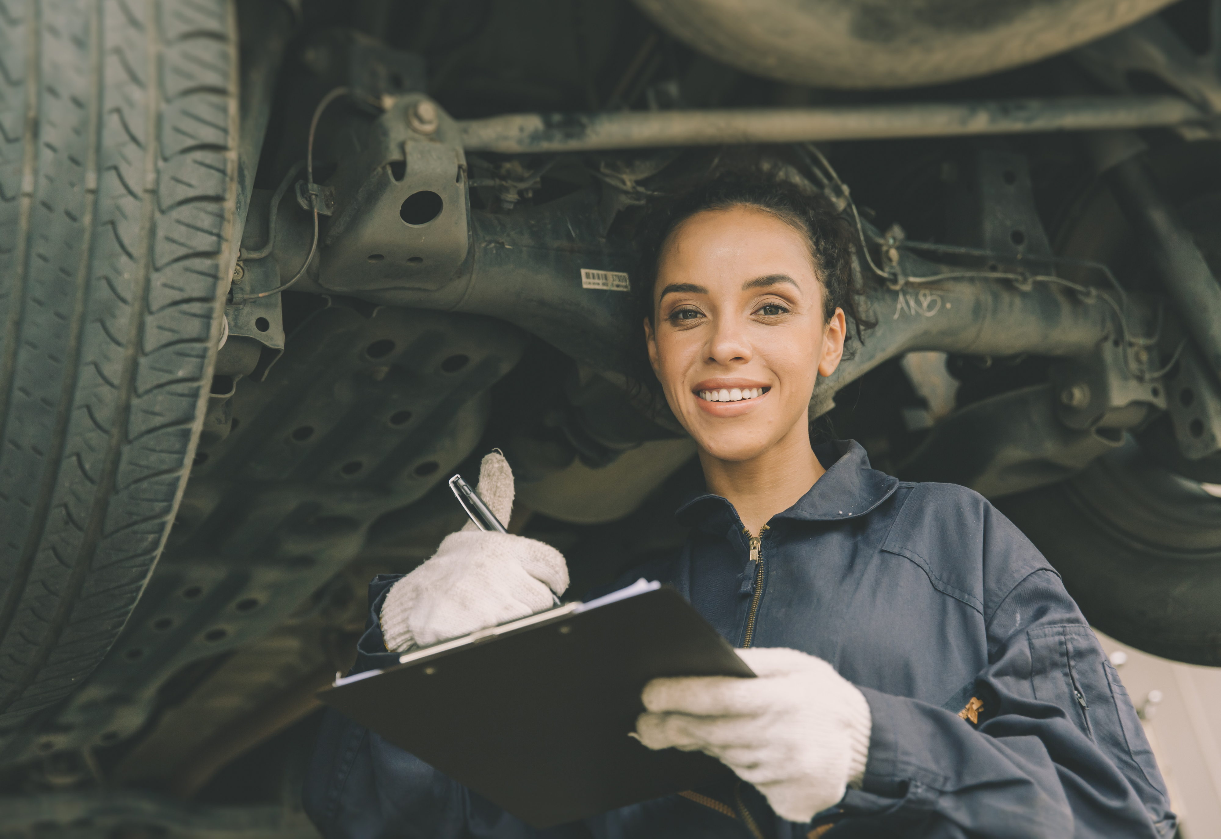 A mechanic carrying out maintenance work whilst contracting in Poland with M&E Global