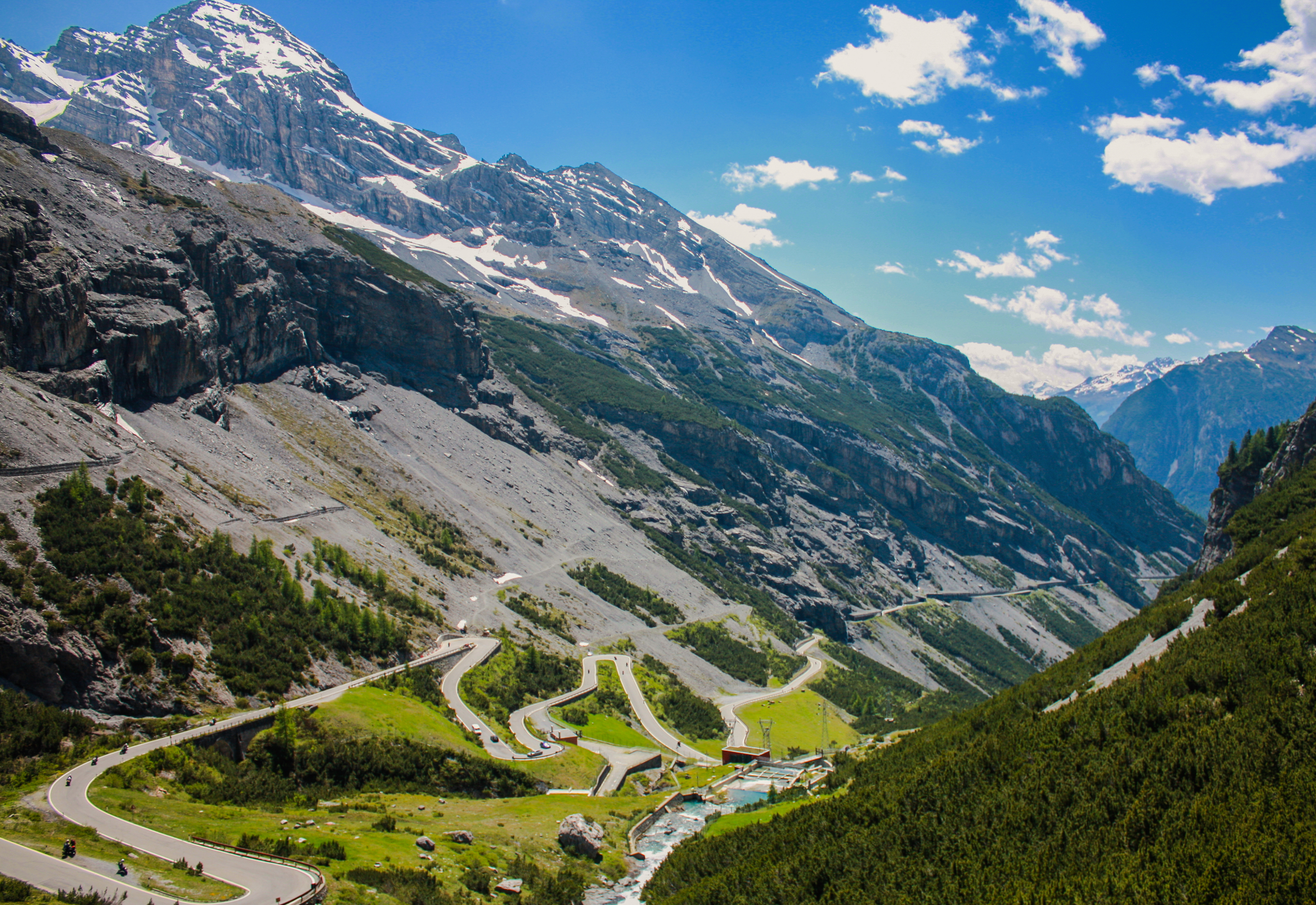 Stelvio Pass, Italy, as an example of the roads seen by contractors working HGV driving jobs.